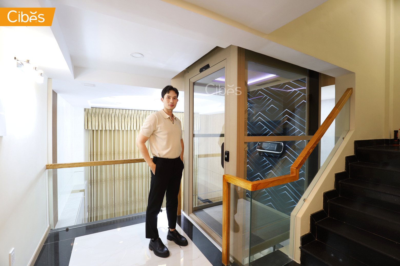 Q3, TP.HCM - Thang máy Cibes lắp đặt cho ngôi nhà cải tạo lại4